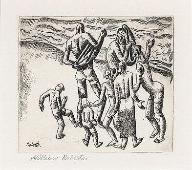 Bathers (etching)