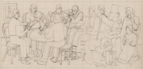 The Card Players -- study