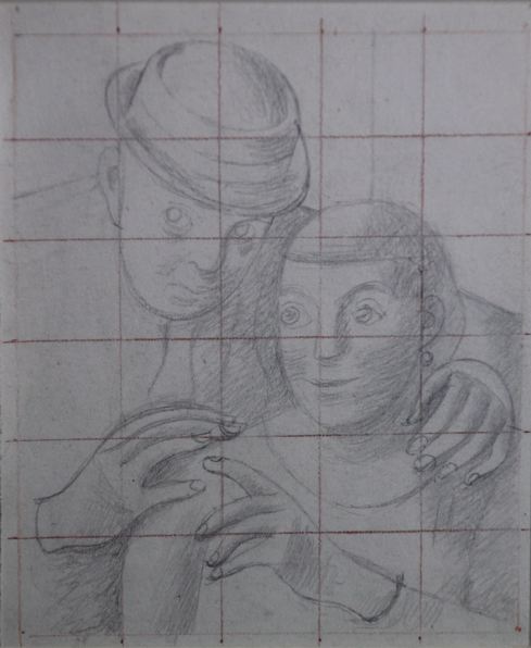 The Artist and His Wife -- study