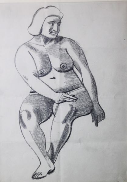 Female Life Study, Sitting