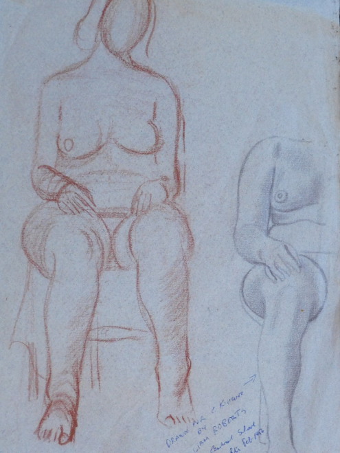 Female Life Study, Sitting (part)