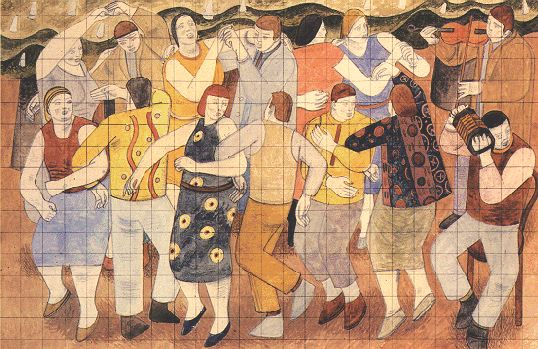 Folk Dance -- study, 1936