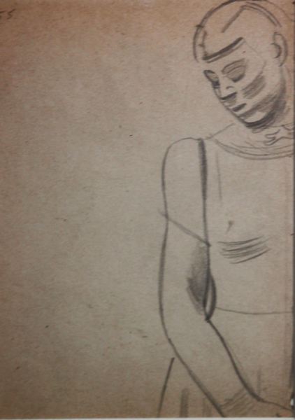 Fragment of Standing Female Life Study