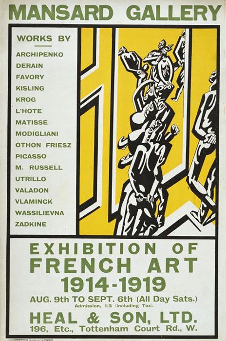 Poster for the Exhibition of French Art 1914--1919