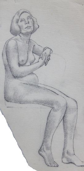 Female Life Study, Sitting