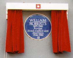 The blue plaque at 14 St Mark's Crescent