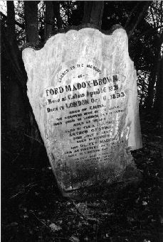 Ford Madox Brown's gravestone