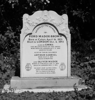 Ford Madox Brown's restored gravestone