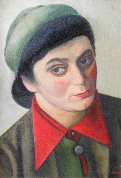 Woman with a Red Collar