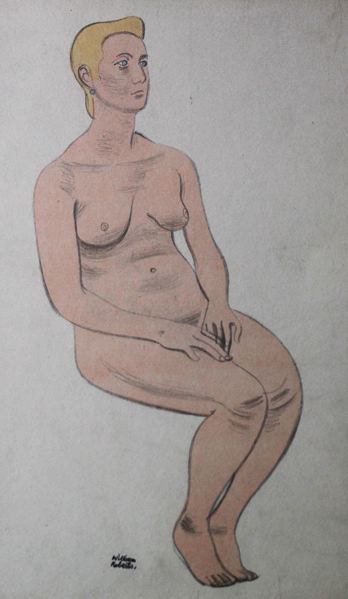 Female Life Study, Sitting