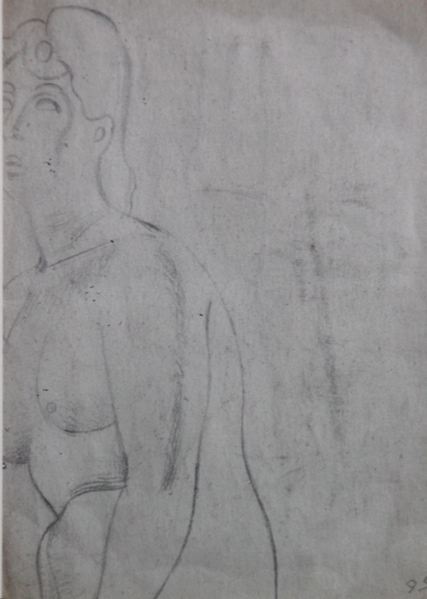 Fragment of a Female Nude Life Study